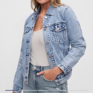 Gap denim cropped jacket